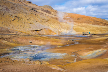 Seltun is a part of Krysuvik geothermal area in Reykjanes peninsula, Iceland