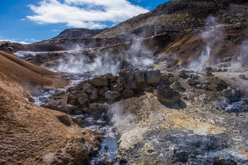 Seltun is a part of Krysuvik geothermal area in Reykjanes peninsula, Iceland
