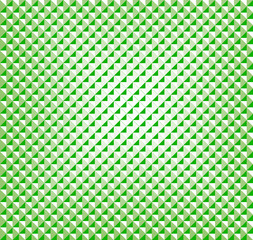 Geometric three-dimensional appearing pattern in gradient greens