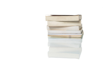 A stack of old books