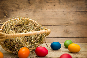 umgefallener Osterkorb