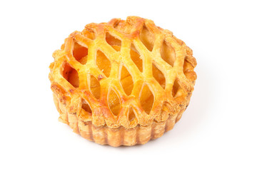 Peach apricot tart pie
