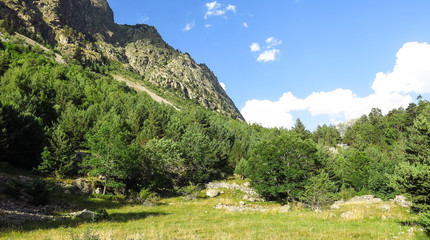 Fototapeta na wymiar Aiguestortes National Park in the Catalan Pyrenees, Spain