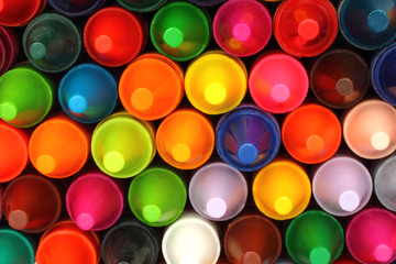 Color pencils background close-up.