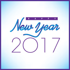 2017 Creative Happy New Year graphic for Print or Web  