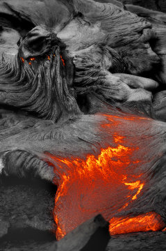 Volcanic lava, Hawaii, USA