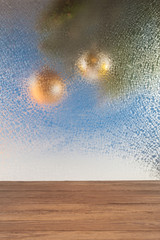 Blur Christmas. Christmas gifts in bags and boxes on a colored background.
