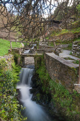 idylic scene of the schist village route