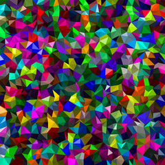 Abstract multicolor low-poly vector background - decorative pattern 