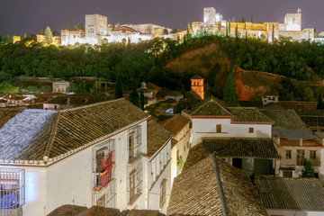 Fototapeta premium Granada. The fortress and palace complex Alhambra.