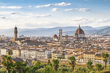 Fototapeta na wymiar Panoramic cityscape of Florence, Tuscany, Italy