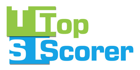 Top Scorer Green Blue Abstract Stripes 