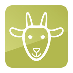 Goat icon. Farm animal vector illustration
