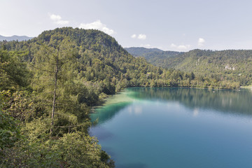 Fototapeta na wymiar Lake Bled Alpine landscape