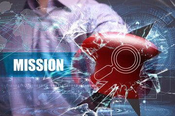 Business, Technology, Internet and network concept. Young busine