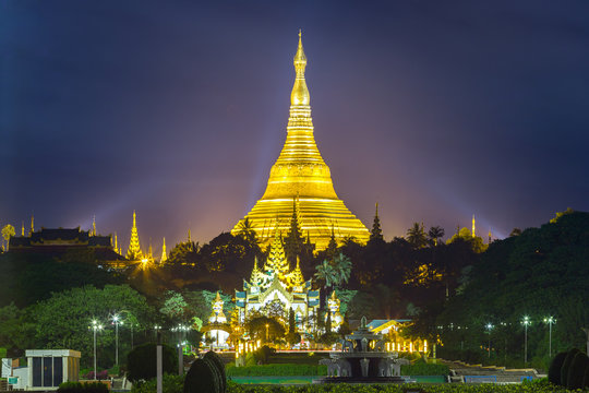 Shwedagon Pagoda in Yangon Myanmar