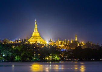 Shwedagon Pagoda in Yangon Myanmar