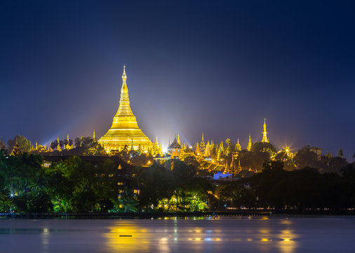 Shwedagon Pagoda in Yangon Myanmar