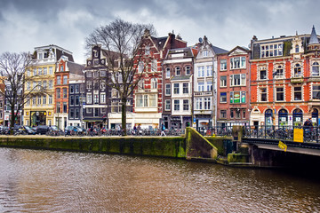 Cityscape of Amsterdam, Netherlands