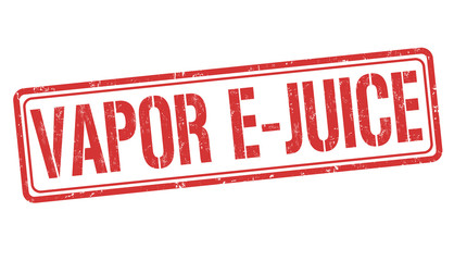 Vapor e-juice sign or stamp
