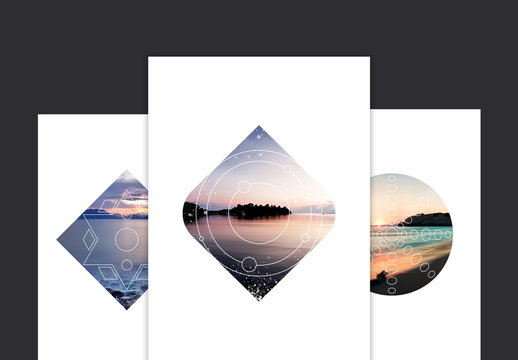 Geometric Photo Mask Set 3