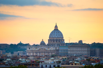 Fototapeta na wymiar St Peter Cathedral, Vatican, Rome