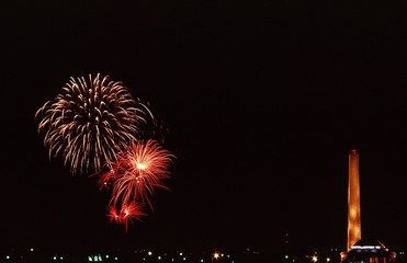 Fireworks Washington Monument