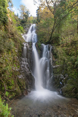 Fototapeta premium Natural waterfall in the mountains