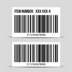 Barcode label vector