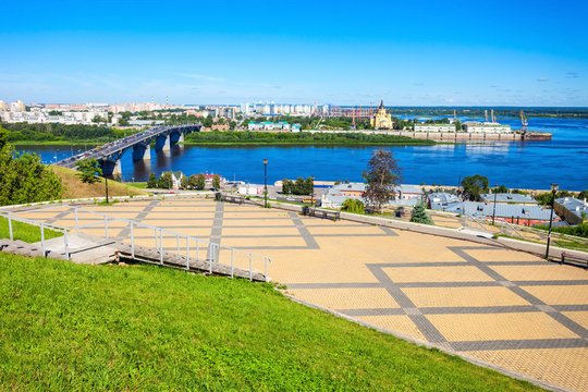 Nizhny Novgorod aerial view