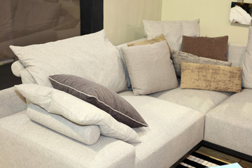 Modern minimalistic design of sofa