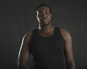 Fototapeta premium Young and attractive black man