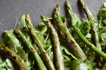 Grilled asparagus