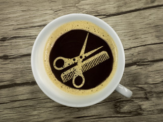 Kaffee beim Friseur