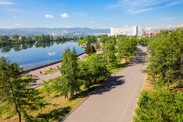 Yenisei river embankment park © saiko3p