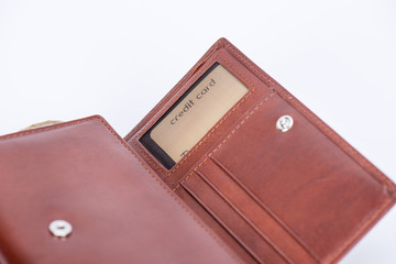 Open new wallet brown