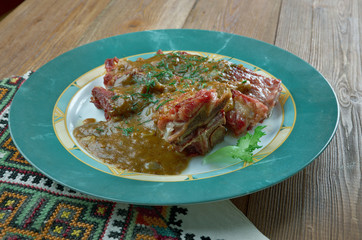 Traditional Belarusian meat dish