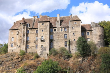 Fototapeta premium Historic Castle Boussac in France