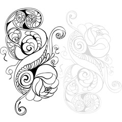 Fantasy abstract flowers 