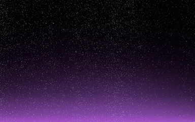 Purple starry sky art background