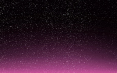 Fototapeta na wymiar Pink starry sky art background