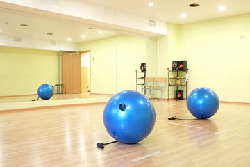 Interior of a modern fitness hall