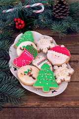 Obraz na płótnie Canvas Christmas Homemade Cookies