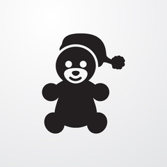 teddy bear icon illustration