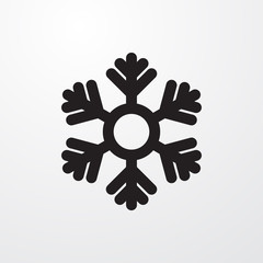 snowflake icon illustration