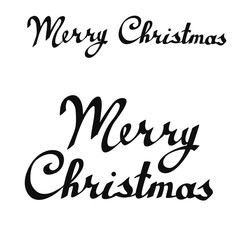 lettering Merry Christmas.