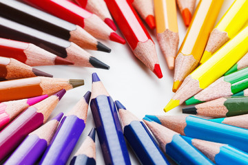 Fototapeta premium Set of colored pencils