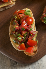 Tomato and parsley bruschetta