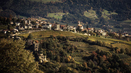 Obraz premium Dorf Tirol Meran 