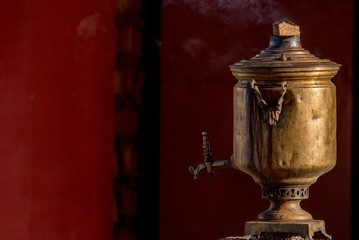 Traditional Russian samovar